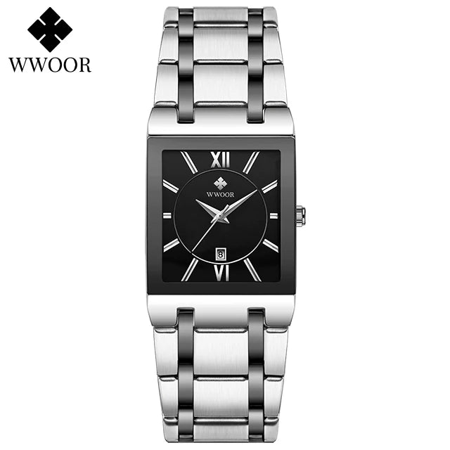Square Face Roman Numeral Dial Ladies Watch