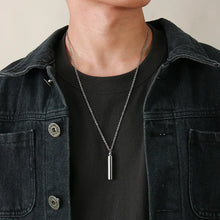 Vnox Hollow Pill Cross Engraved Cremation Urn Necklace