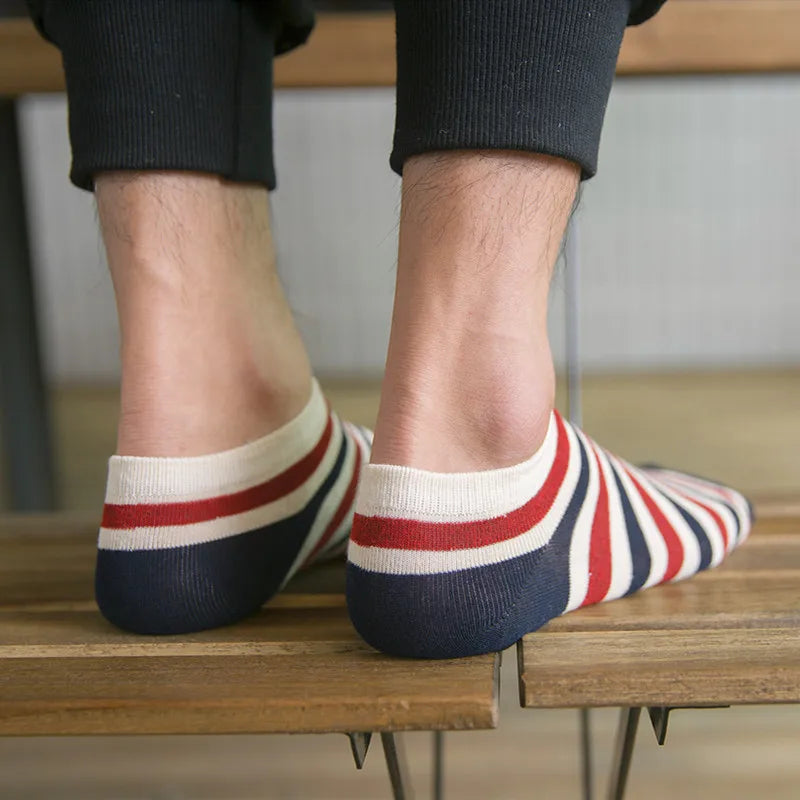 5 Pairs Fashion National Flag Cotton Socks