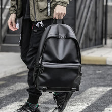 Black Leather Backpack