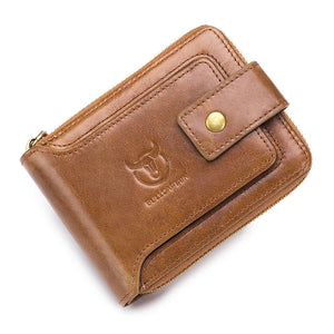 Genuine Leather RFID Multifunction Wallet