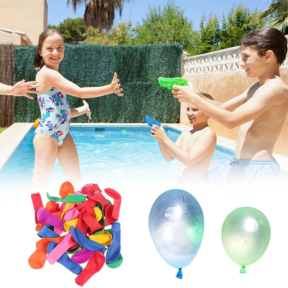 111pcs Multicolor Latex Filling Water Balloons