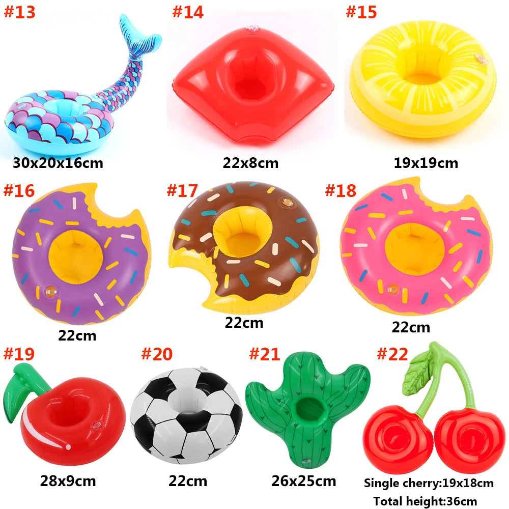 Inflatable Cup Pad Drink Holder Pool Float