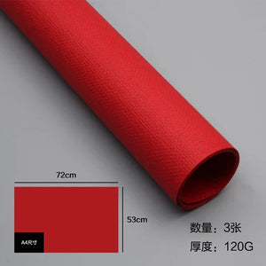 120gsm Thick Linen Textured Christmas Wrapping Paper