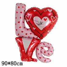 Love Heart Bear Foil Balloons