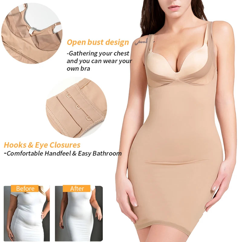 Slim Butt Lifter Waist Trainer Under Dress Body Shaper