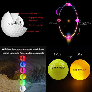 Crestgolf LED Night Glow Golf Balls