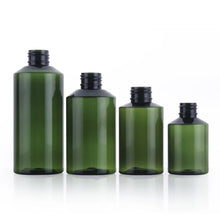 20Pcs Empty Plastic Bottles Dark Green with Inner Plug