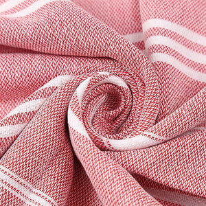 Oversized Tassel Turkish Cotton Striped Towel