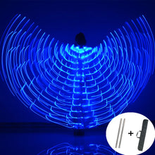 LED Fairy Wings Colorful Butterfly Belly Dancing Costume