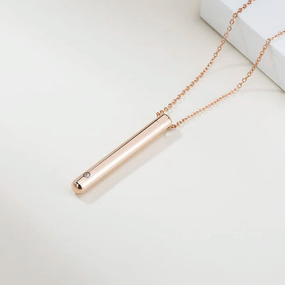 Vnox Hollow Pill Cross Engraved Cremation Urn Necklace
