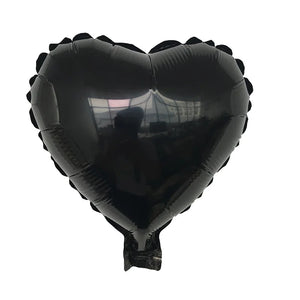 10pcs 10" Heart Shape Foil Balloons