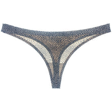 Leopard Print Seamless Low Waist Thongs