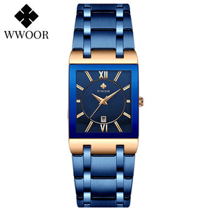 Square Face Roman Numeral Dial Ladies Watch