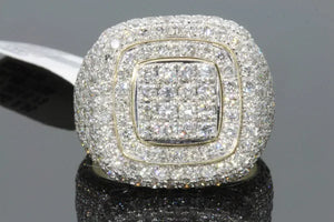 Micro Pave Round Shape Cool Street 925 Sterling Silver Ring