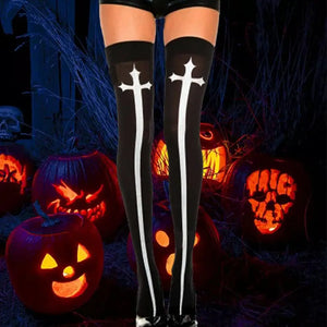 Gothic 3D Skeleton Blood Socks & Stockings