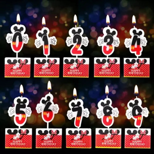 Happy Birthday Number Decorative Candles