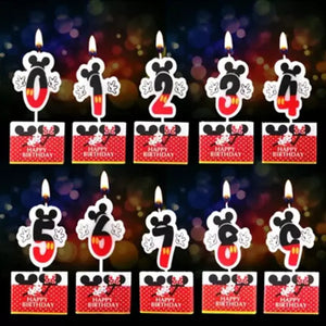 Happy Birthday Number Decorative Candles