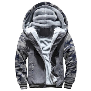 Thick Fleece Hooded Coat