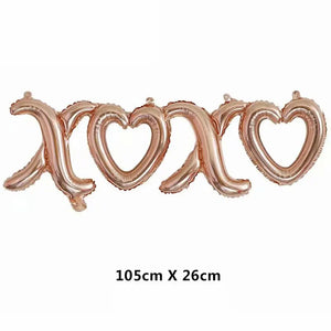 Love Heart Bear Foil Balloons