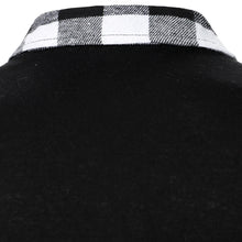 Long Sleeve Plaid Matching Zippered Shirt