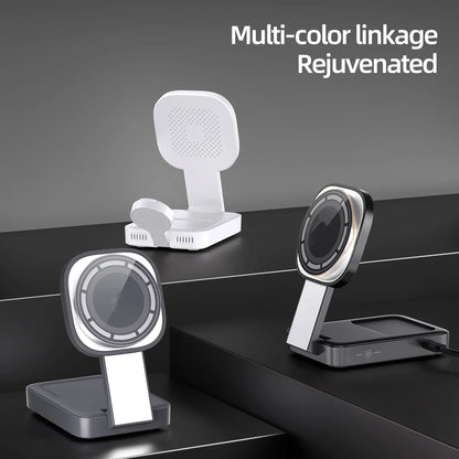 3 in 1 Foldable Magnetic Wireless Charging Stand
