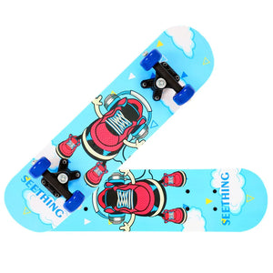 60CM Cartoon Print Maplewood Kids Skateboard