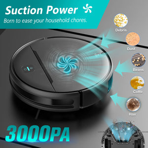 Remote Control Wifi Mop with 3000pa Vacuum
