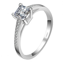 Real 925 Sterling Silver 1ct Lab Diamond Ring