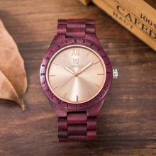 Quartz UWOOD Wooden Colorful Wristwatch