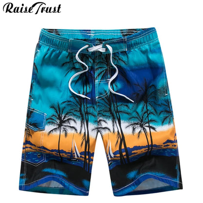 Quick Dry Print Boarded Shorts