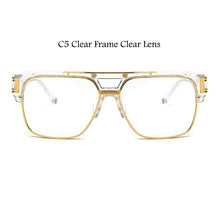 Oversized Clear Lens Glasses