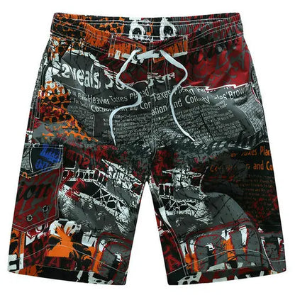 Quick Dry Print Boarded Shorts
