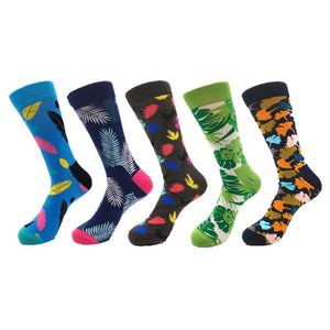 5pairs Combed Cotton Colorful Socks