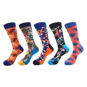 5pairs Combed Cotton Colorful Socks