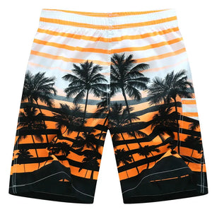 Quick Dry Print Boarded Shorts