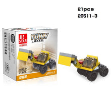 Mini Transportation Assembled Model Building Blocks