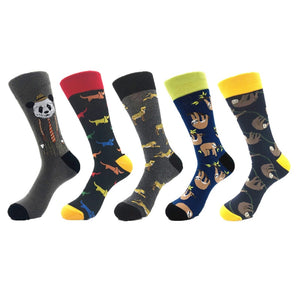 5pairs Combed Cotton Colorful Socks