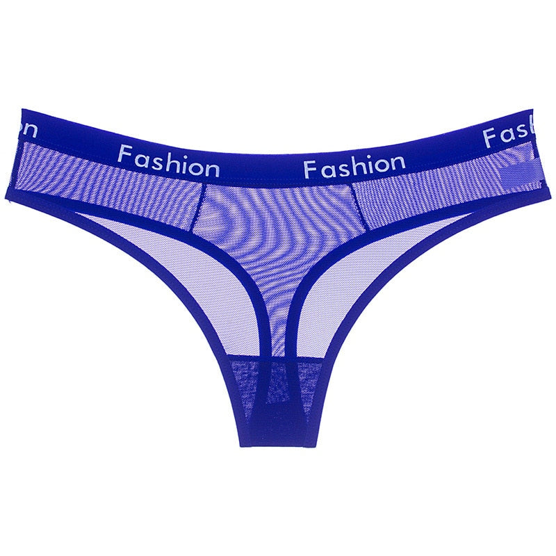 Transparent Low-Rise Fashion Thongs