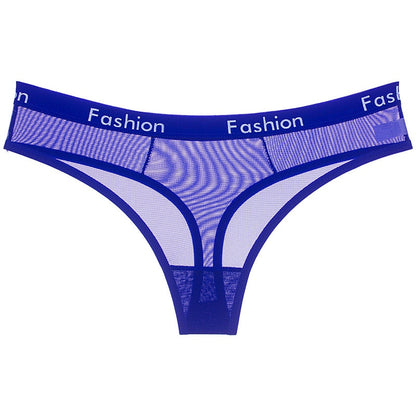 Transparent Low-Rise Fashion Thongs