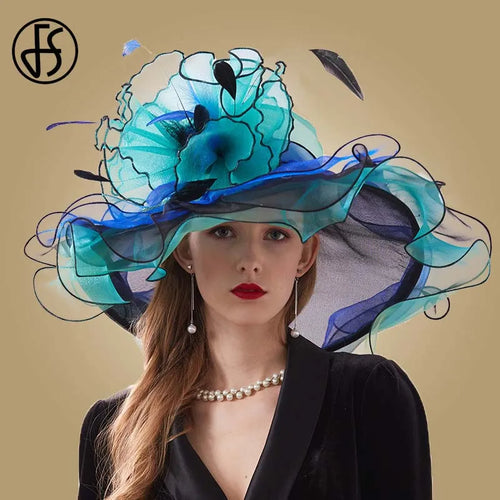 Kentucky Derby Wide Brim Big Hat