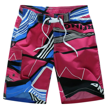 Quick Dry Print Boarded Shorts