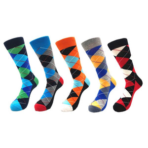 5pairs Combed Cotton Colorful Socks