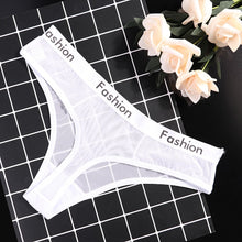 Transparent Low-Rise Fashion Thongs