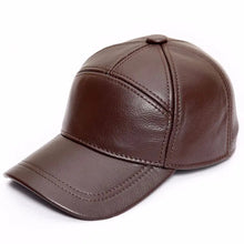 Adjustable Genuine Leather Baseball Cap