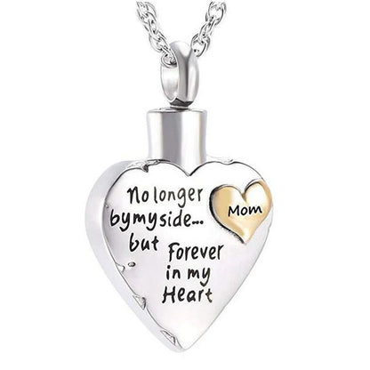 Stainless Steel Heart Keepsake Cremation Necklace