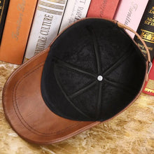 Adjustable Genuine Leather Baseball Cap