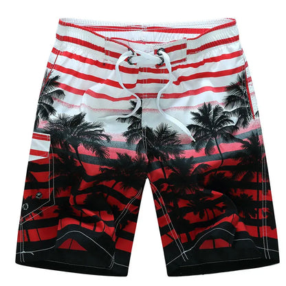 Quick Dry Print Boarded Shorts