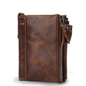 Genuine Crazy Horse Cowhide Leather Wallet