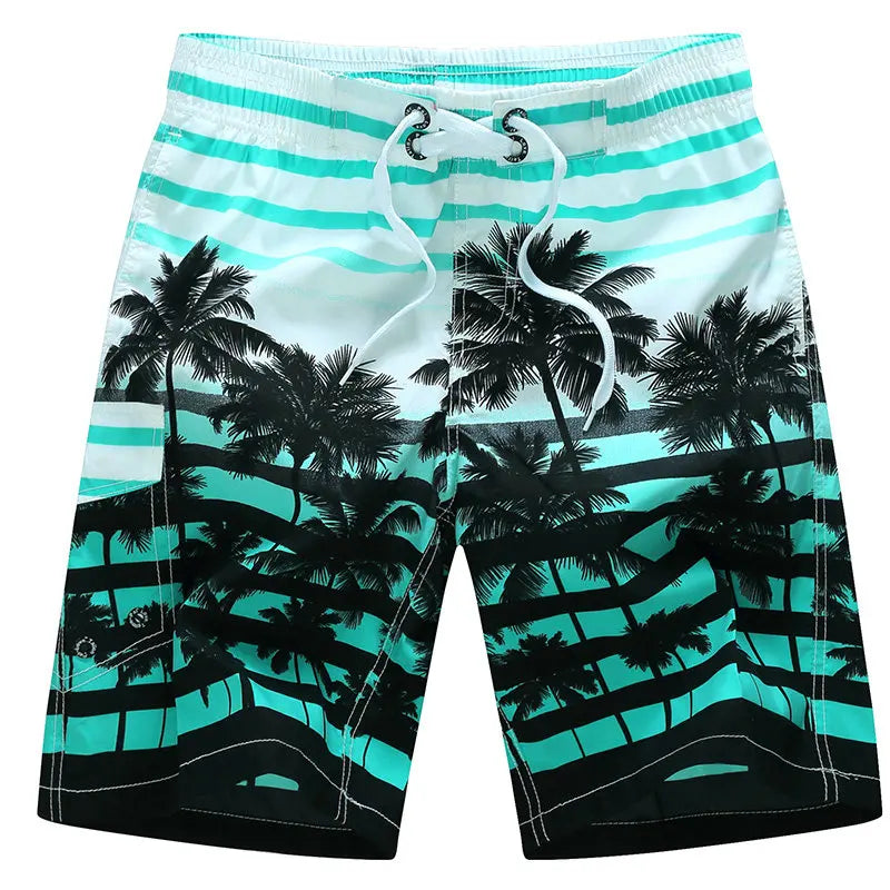 Quick Dry Print Boarded Shorts